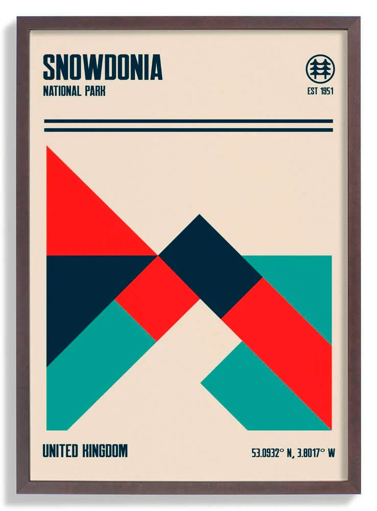 Snowdonia National Park Travel Poster by Retrodrome - Image 7