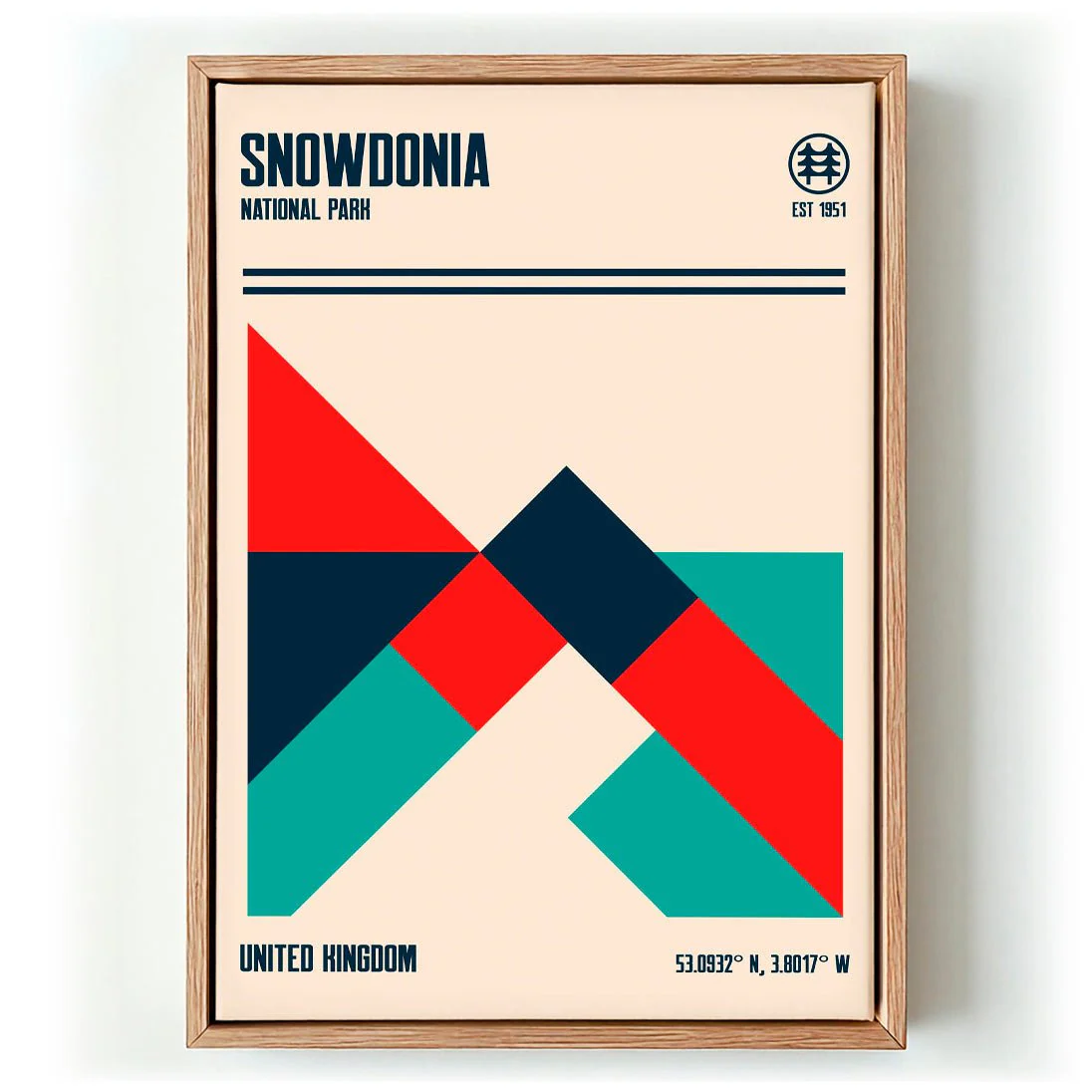 Snowdonia National Park Travel Poster by Retrodrome