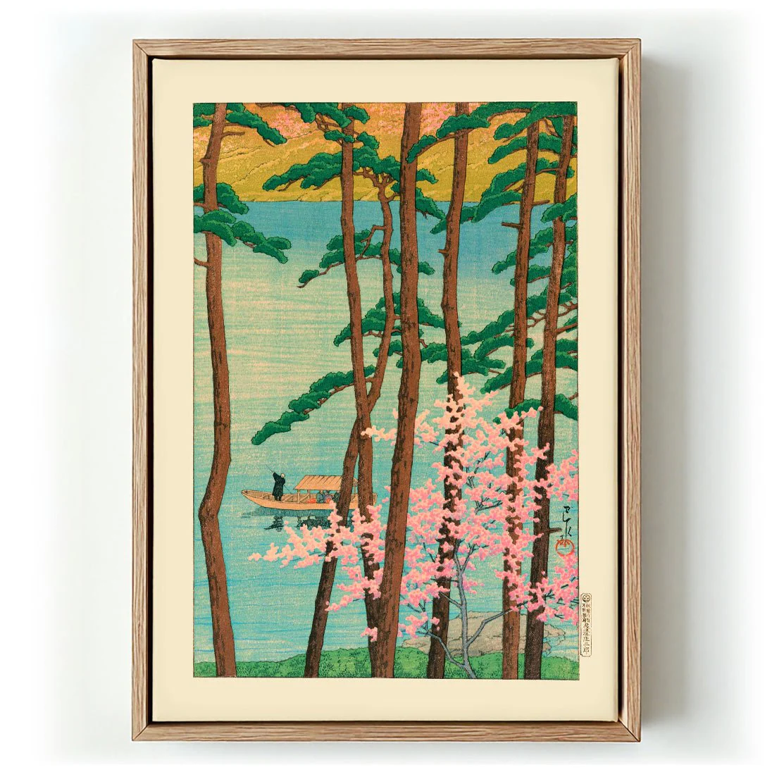 Spring in Arashiyama by Hasui