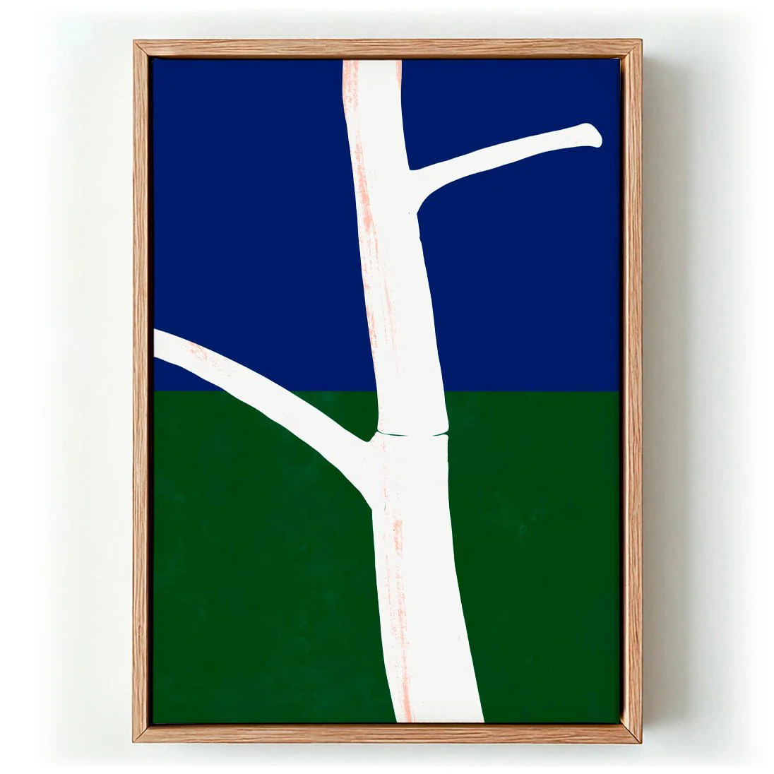 Stark White Tree Trunk With Branches by Little Dean
