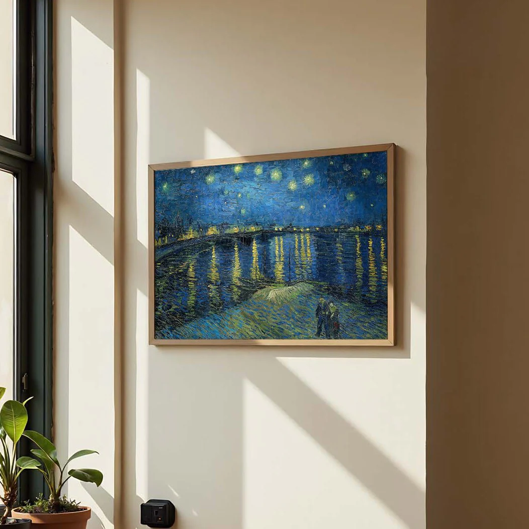 Starry Night Over the Rhone by Van Gogh - Image 3