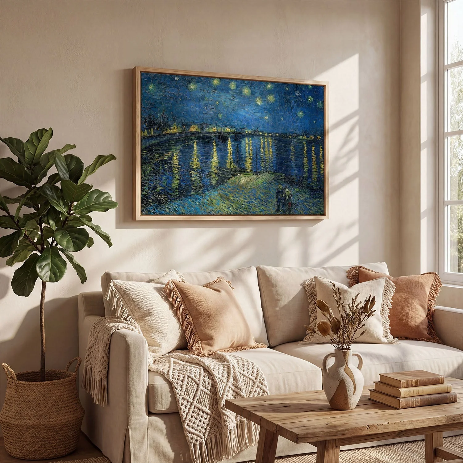 Starry Night Over the Rhone by Van Gogh - Image 4