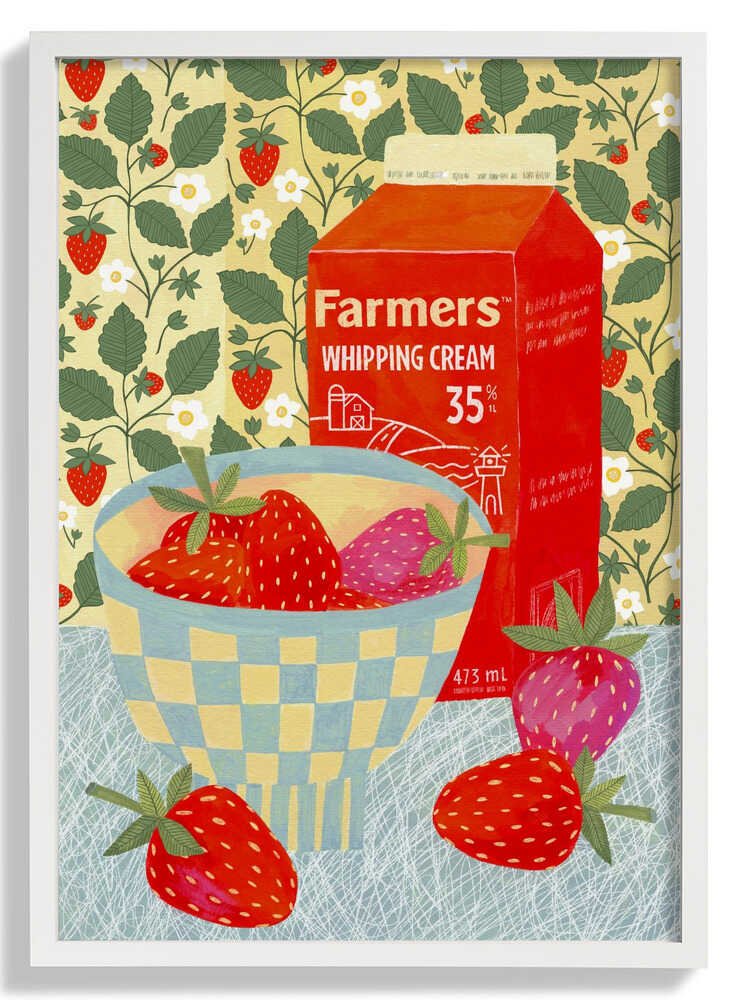 Strawberries In A Checkered Bowl by Susan Black - Image 5