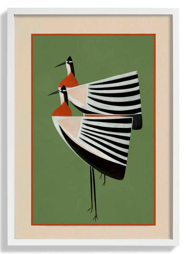 Striped Bird Pair by City Art - Image 5