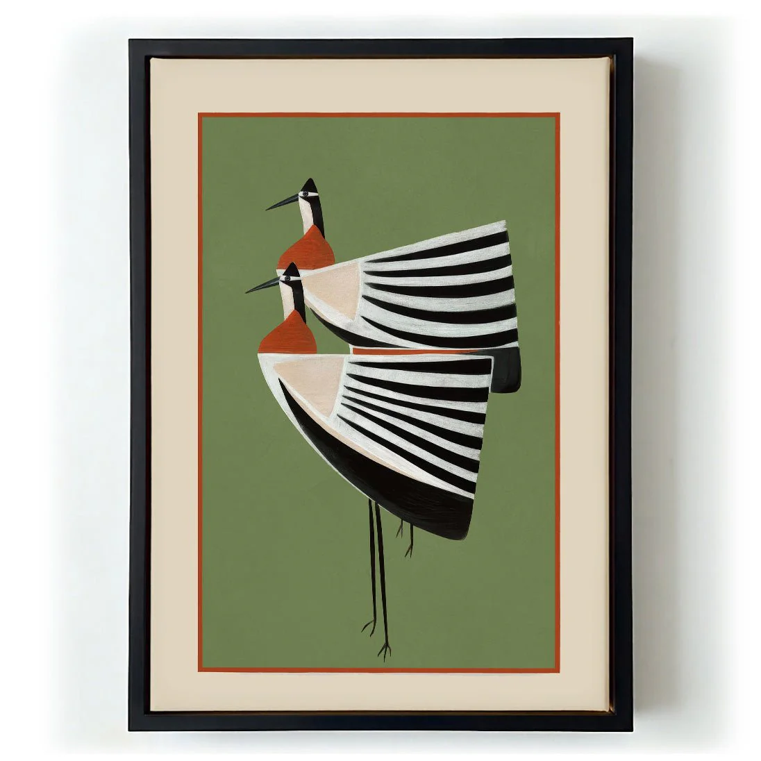 Striped Bird Pair by City Art - Image 5