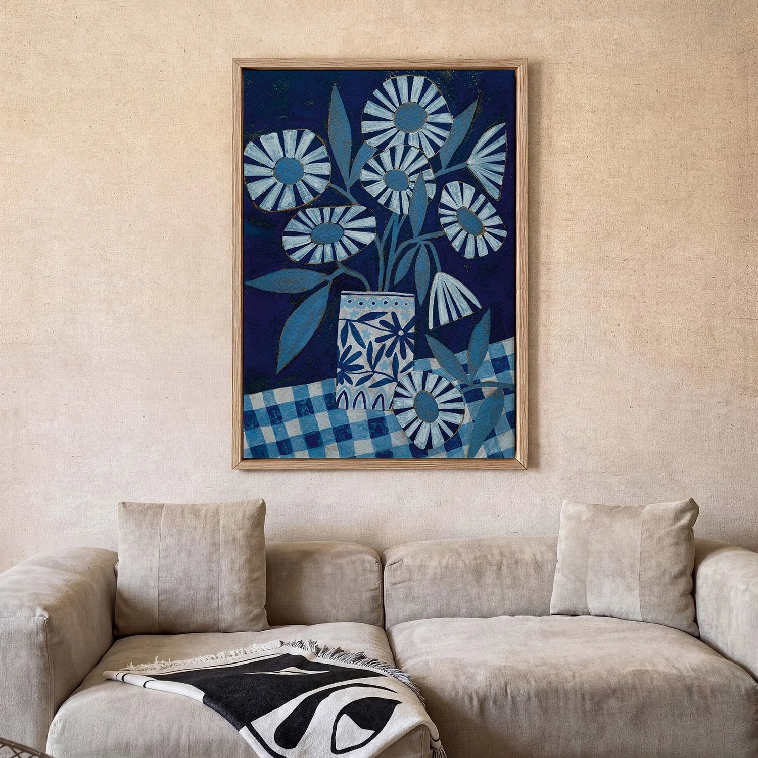 Stylized Flowers In A Decorative Vase by Susan Black - Image 2