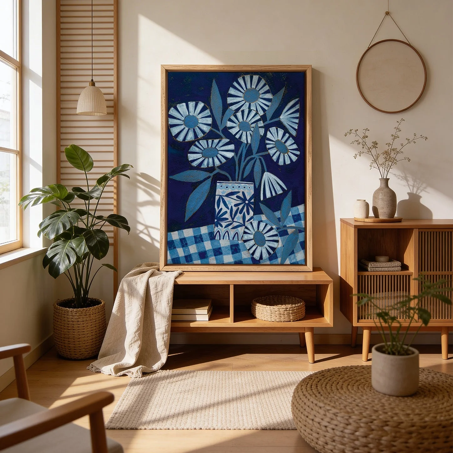 Stylized Flowers In A Decorative Vase by Susan Black - Image 4
