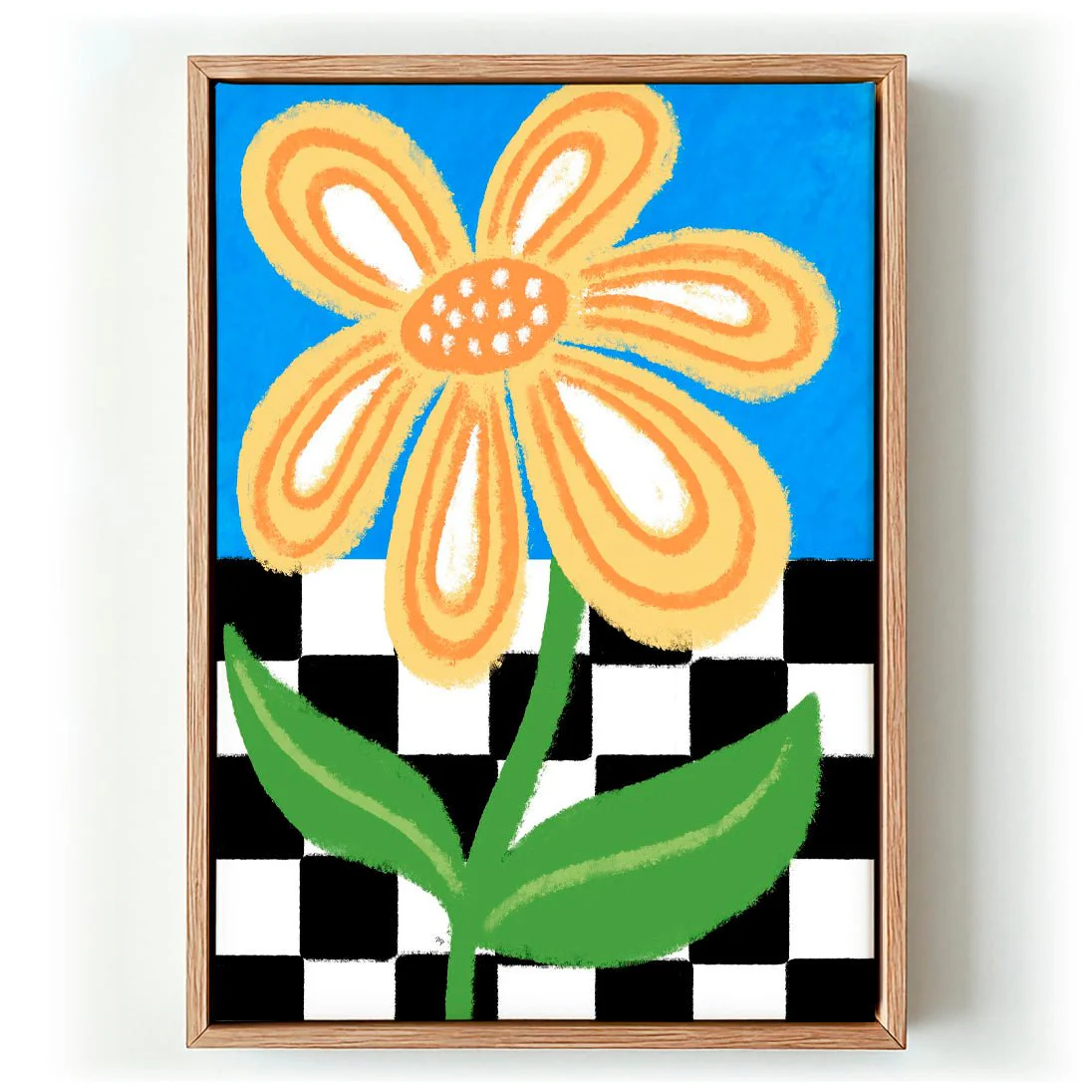 Stylized Yellow  Big Flower by Martina