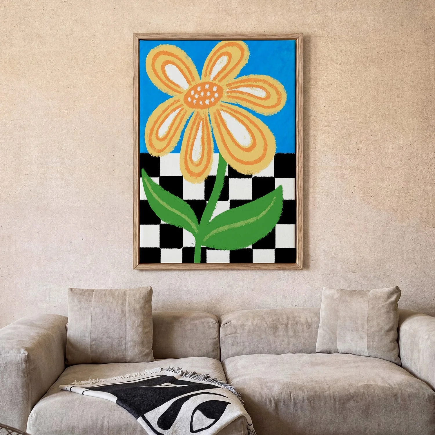Stylized Yellow  Big Flower by Martina - Image 2