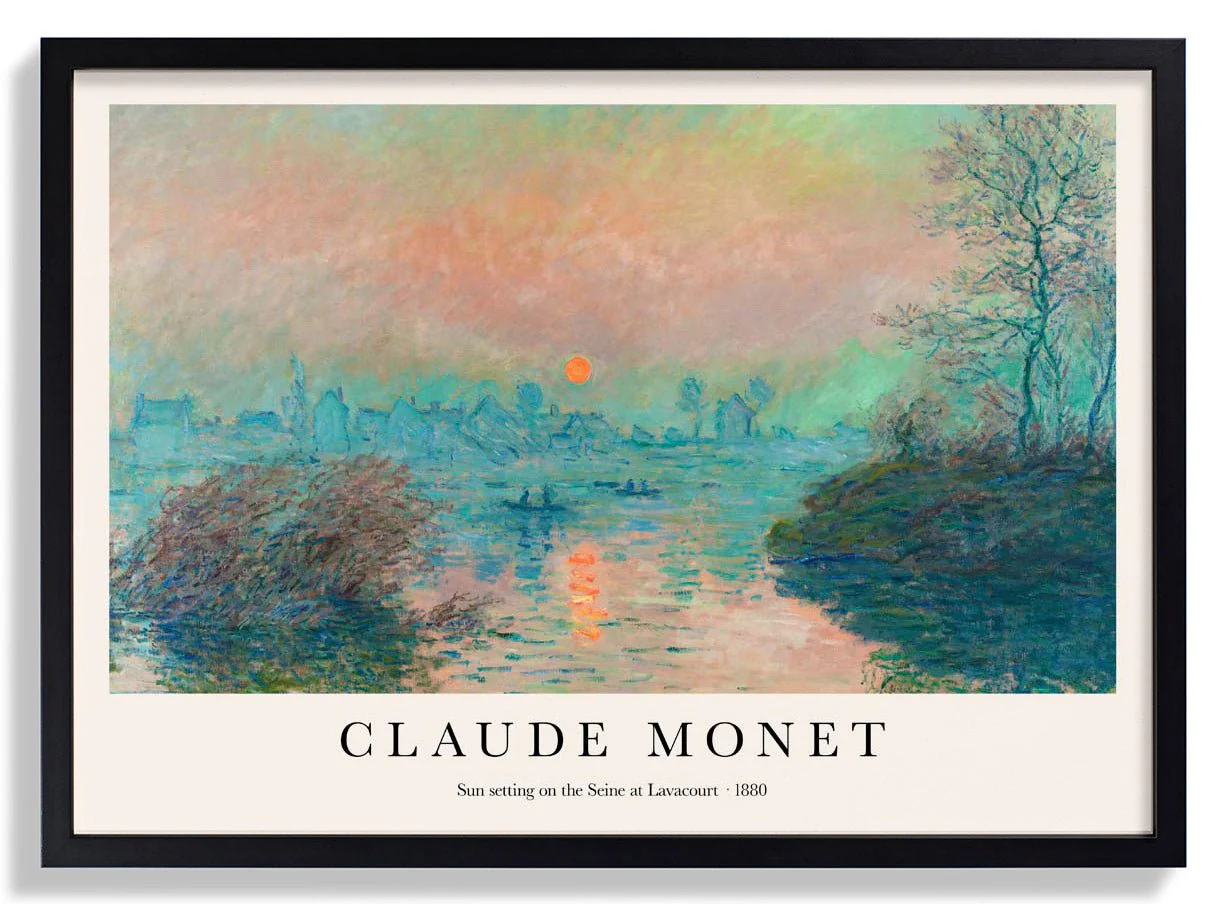 Sun setting on the Seine by Claude Monet - Image 6