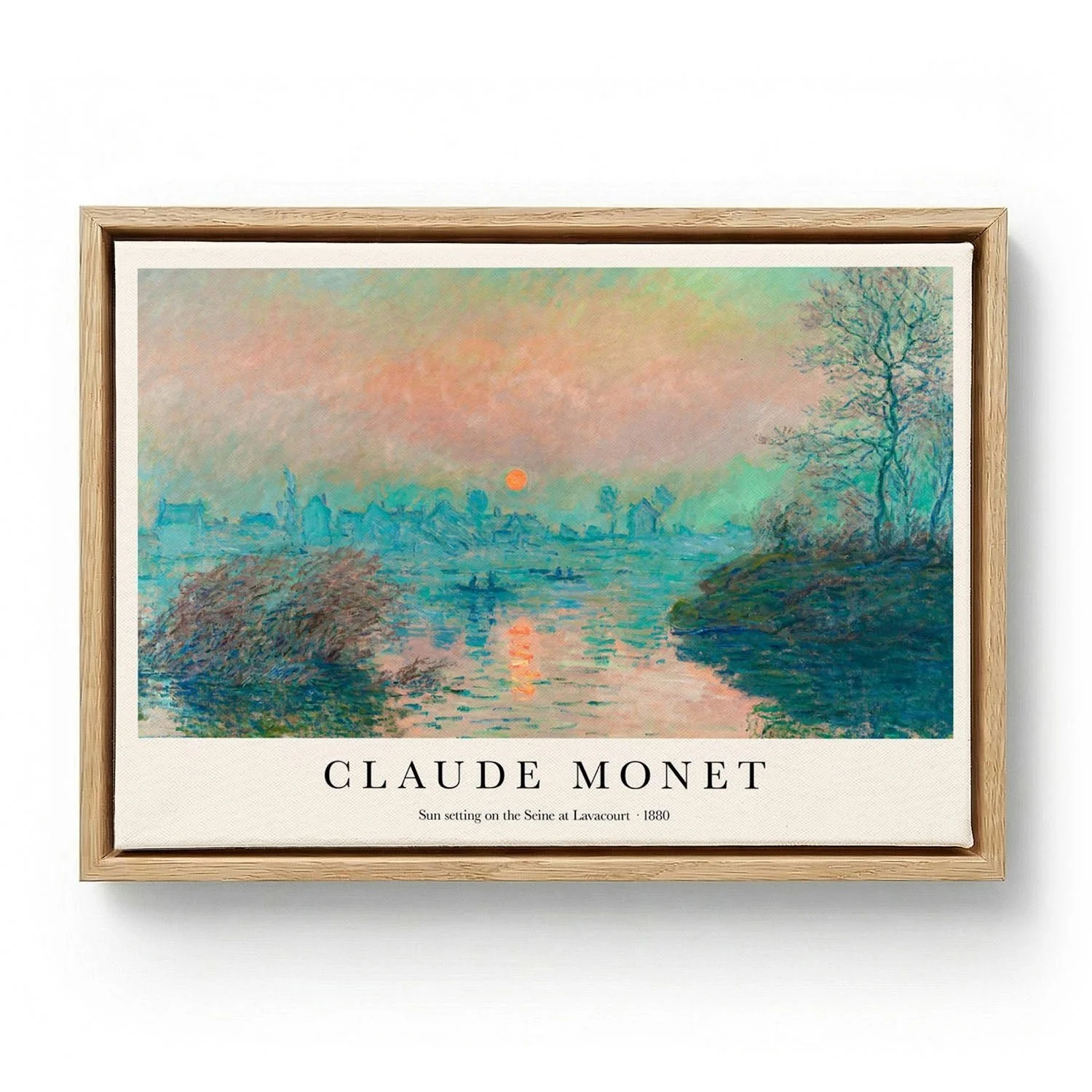 Sun setting on the Seine by Claude Monet
