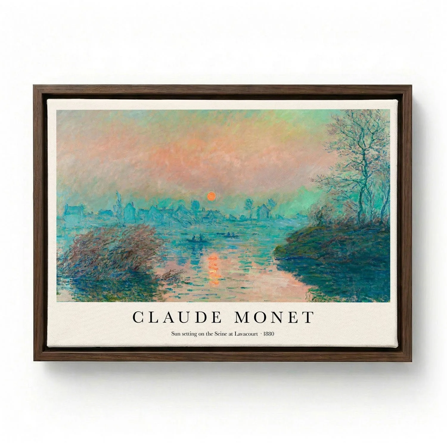Sun setting on the Seine by Claude Monet - Image 6