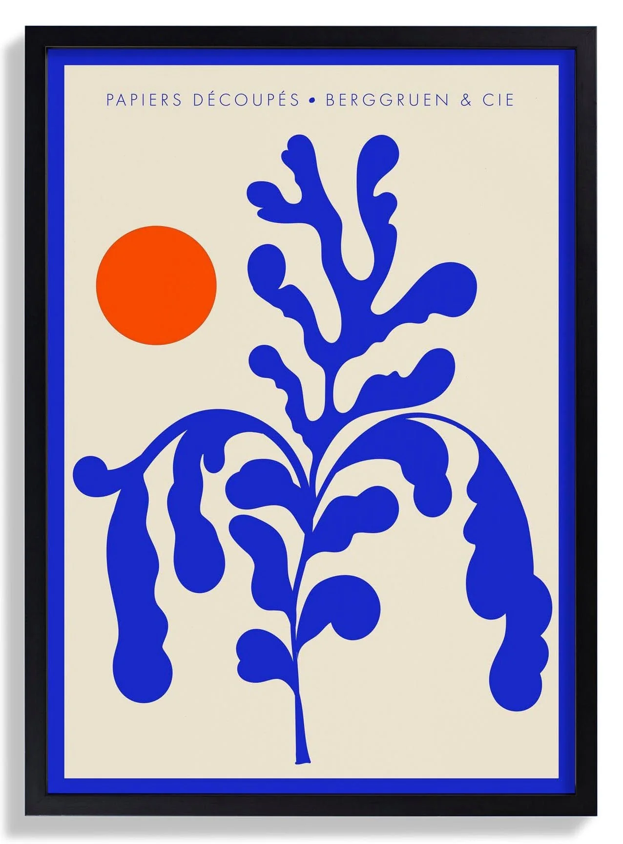 Sunshine Orange Blue Papiers Découpés Art Exhibition - Image 6