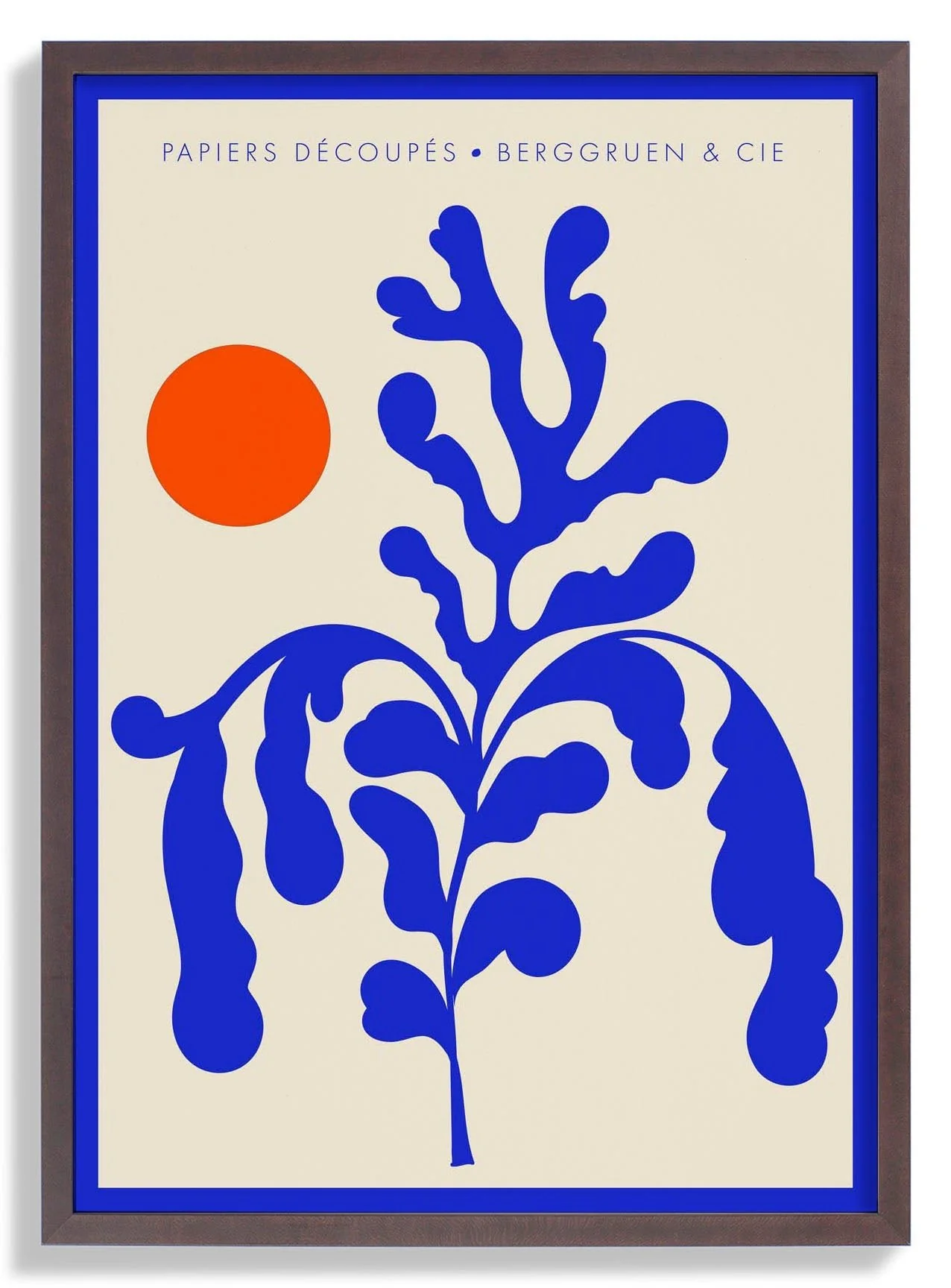 Sunshine Orange Blue Papiers Découpés Art Exhibition - Image 7