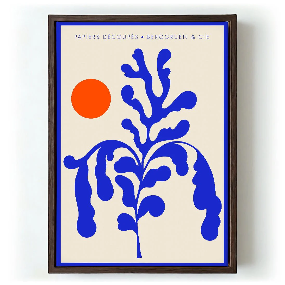 Sunshine Orange Blue Papiers Découpés Art Exhibition - Image 5