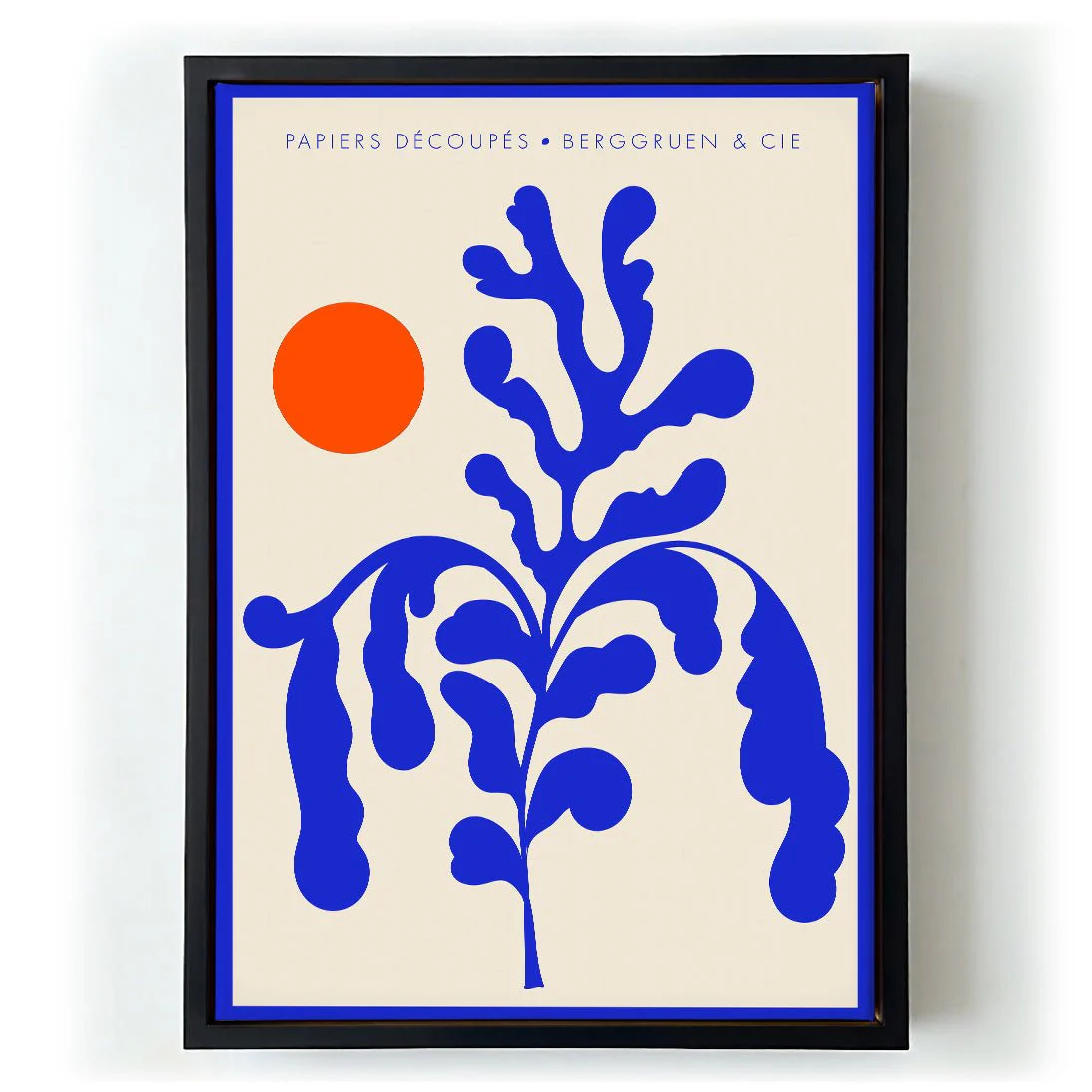 Sunshine Orange Blue Papiers Découpés Art Exhibition - Image 6