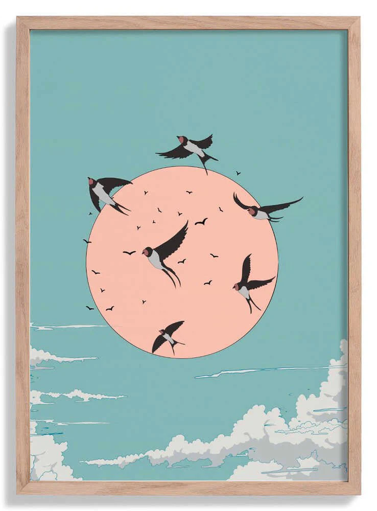 Swallows at Sunrise by Nicholas