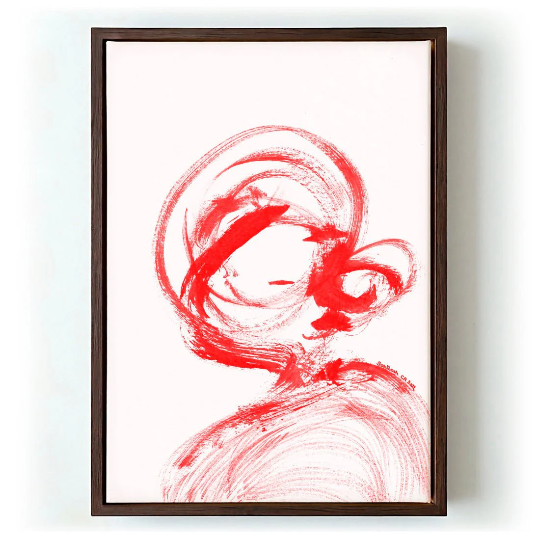 Swirling Red Essence by Santhosh ch - Image 6