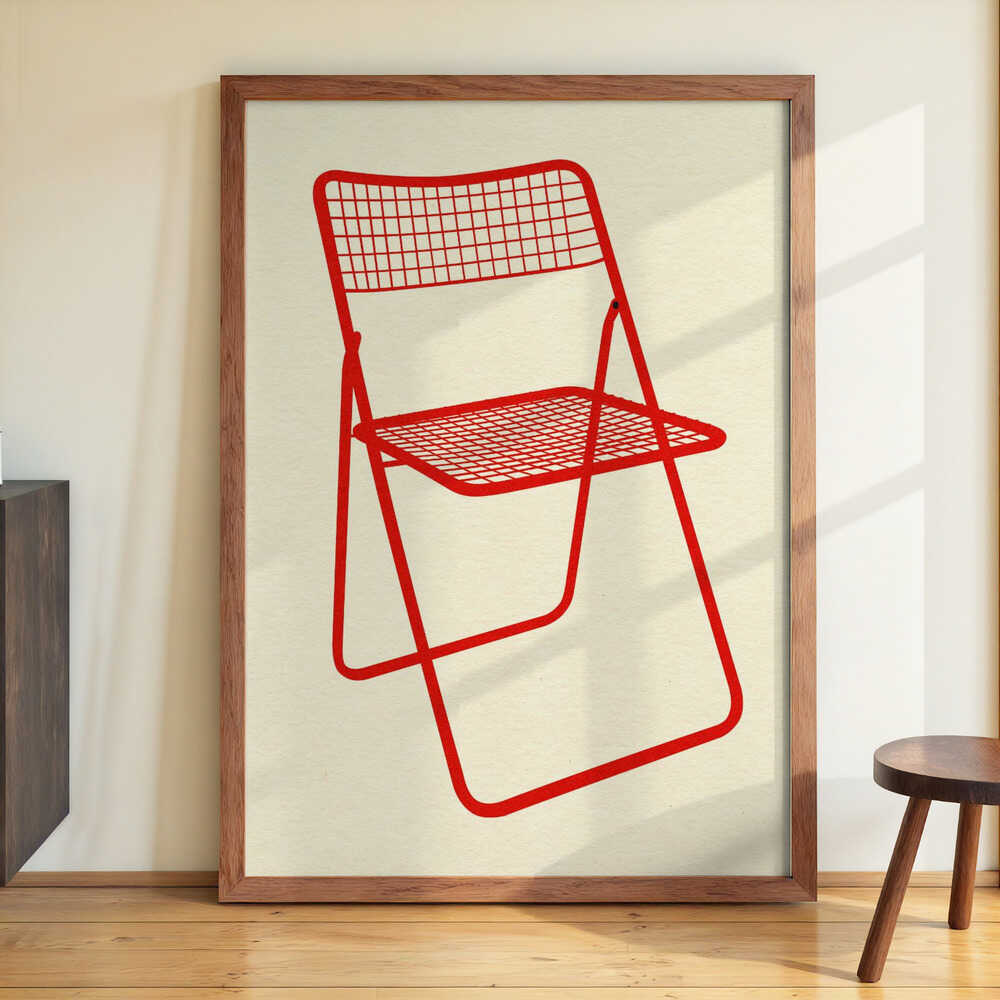 Ted Net Chair Red by Rosi Feist - Image 3