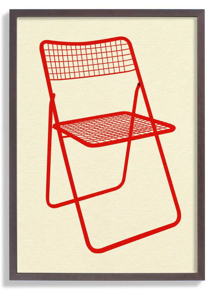 Ted Net Chair Red by Rosi Feist - Image 7