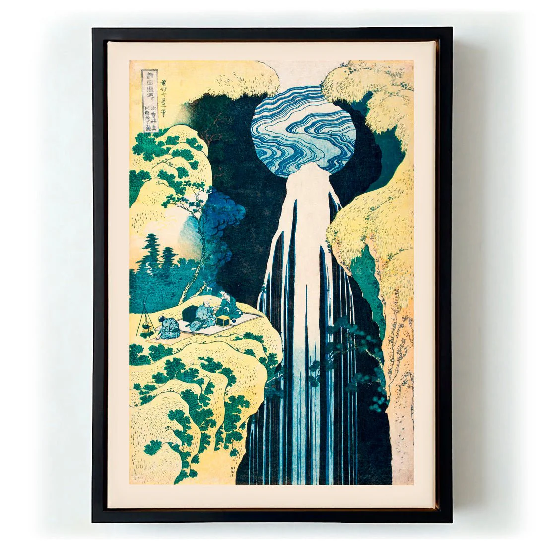 The Amida Falls in the Far Reaches of the Kisokaidō Road by Katsushika Hokusai - Image 5
