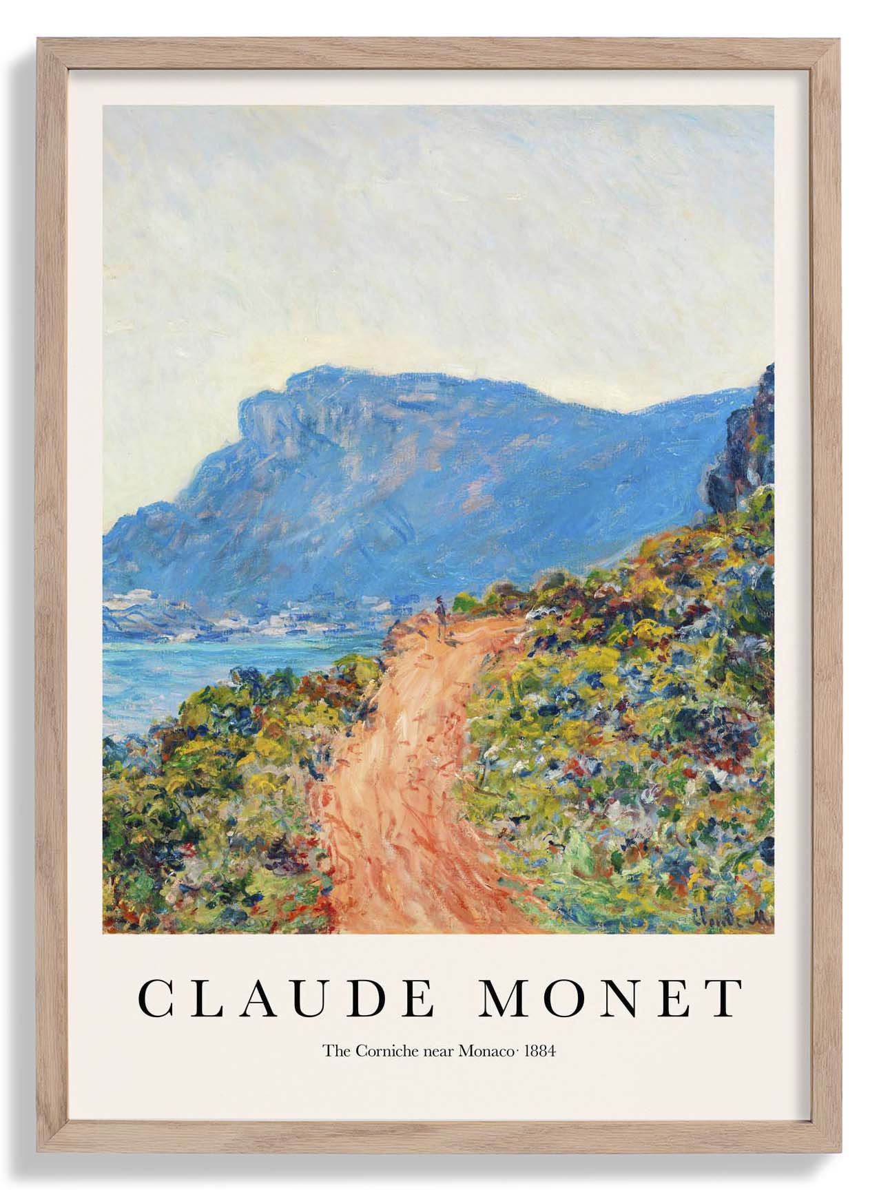 The Corniche near Monaco by Claude Monet