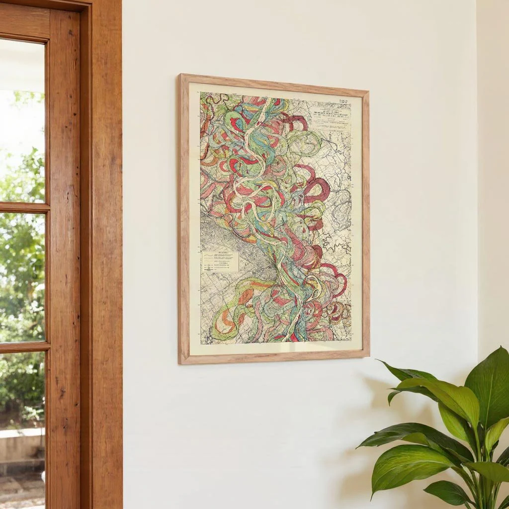 The Meandering Mississippi by Harold Fisk; Plate 22, Sheet 6 - Image 4