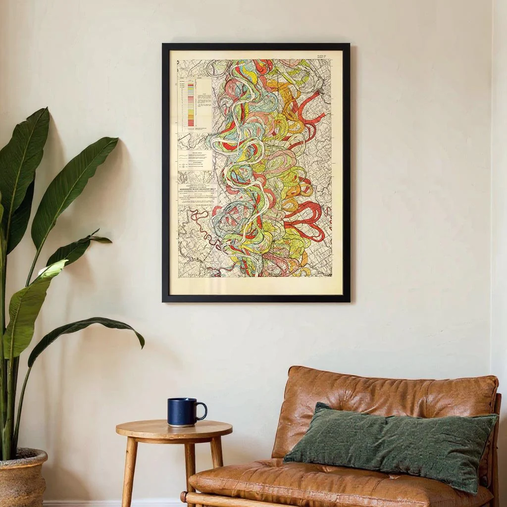 The Meandering Mississippi by Harold Fisk; Plate 22, Sheet 7 - Image 3