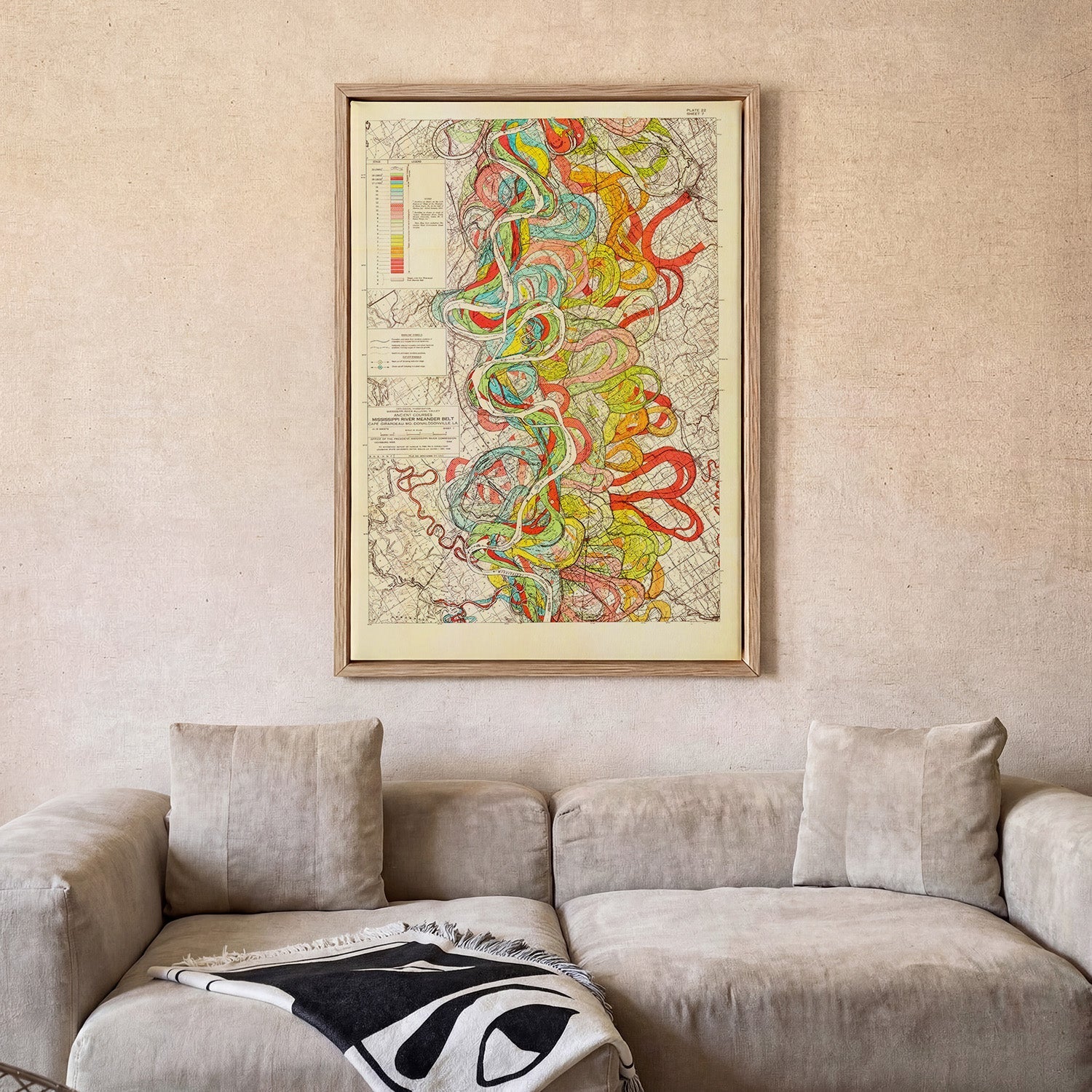 The Meandering Mississippi by Harold Fisk; Plate 22, Sheet 7 - Image 2