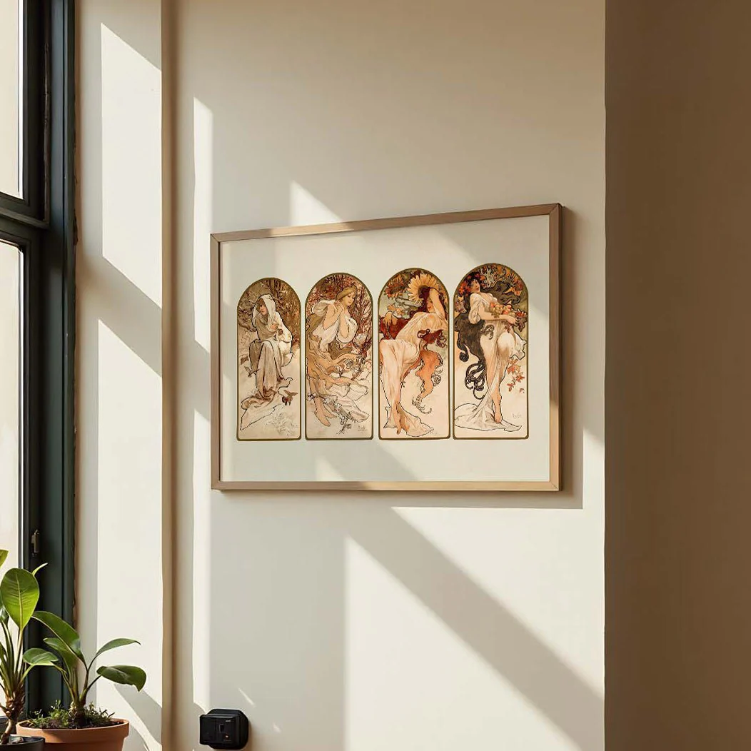 The Seasons by Alphonse Mucha - Image 3