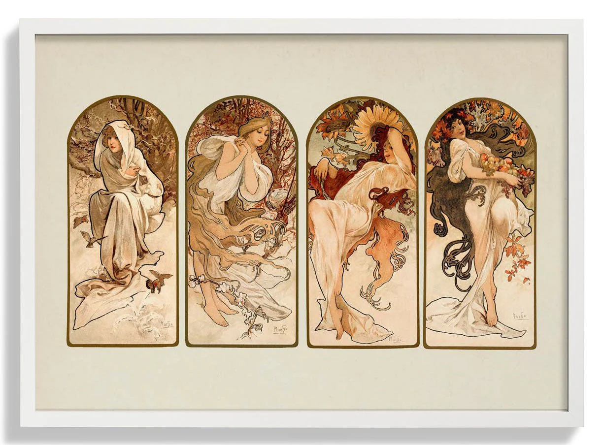The Seasons by Alphonse Mucha - Image 5