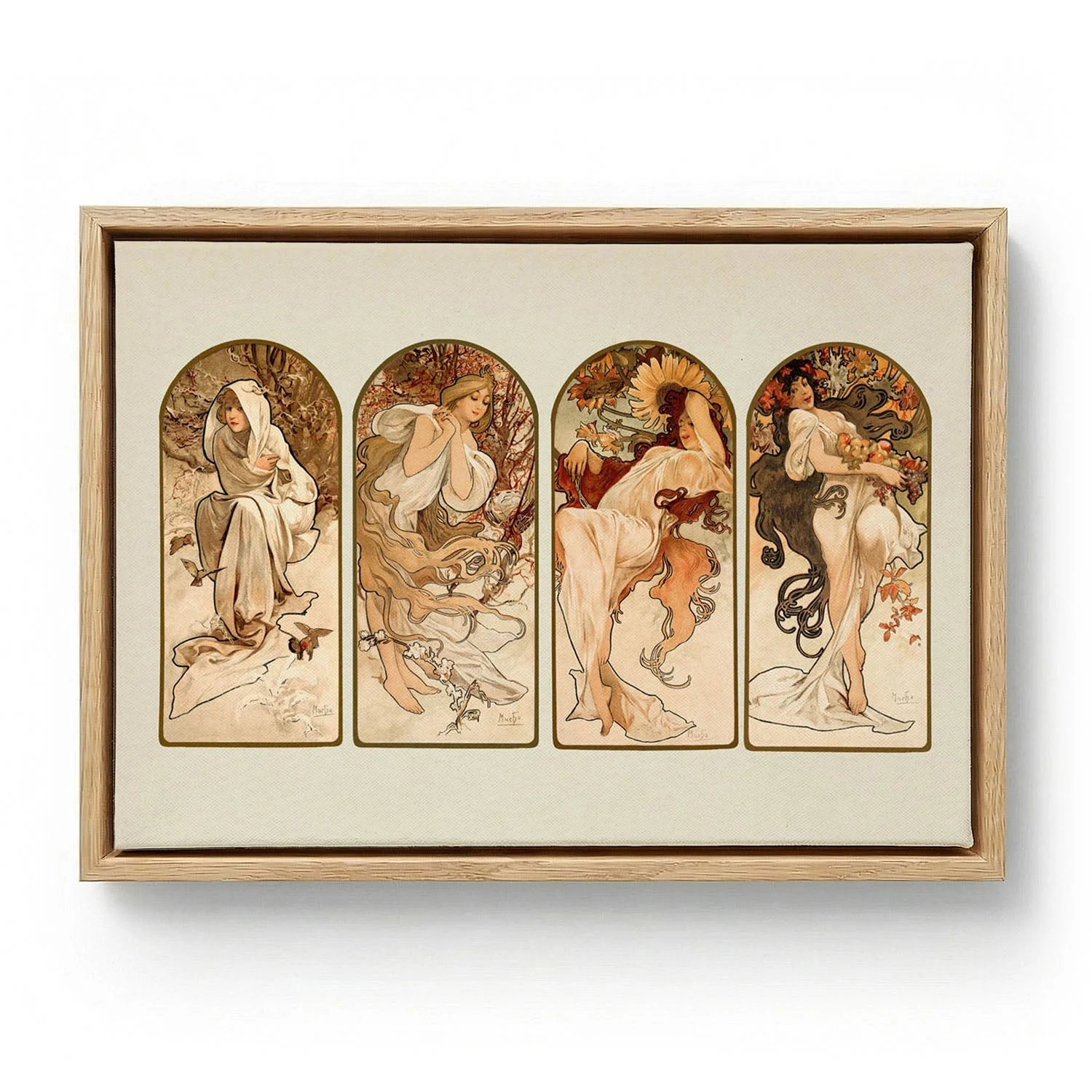 The Seasons by Alphonse Mucha