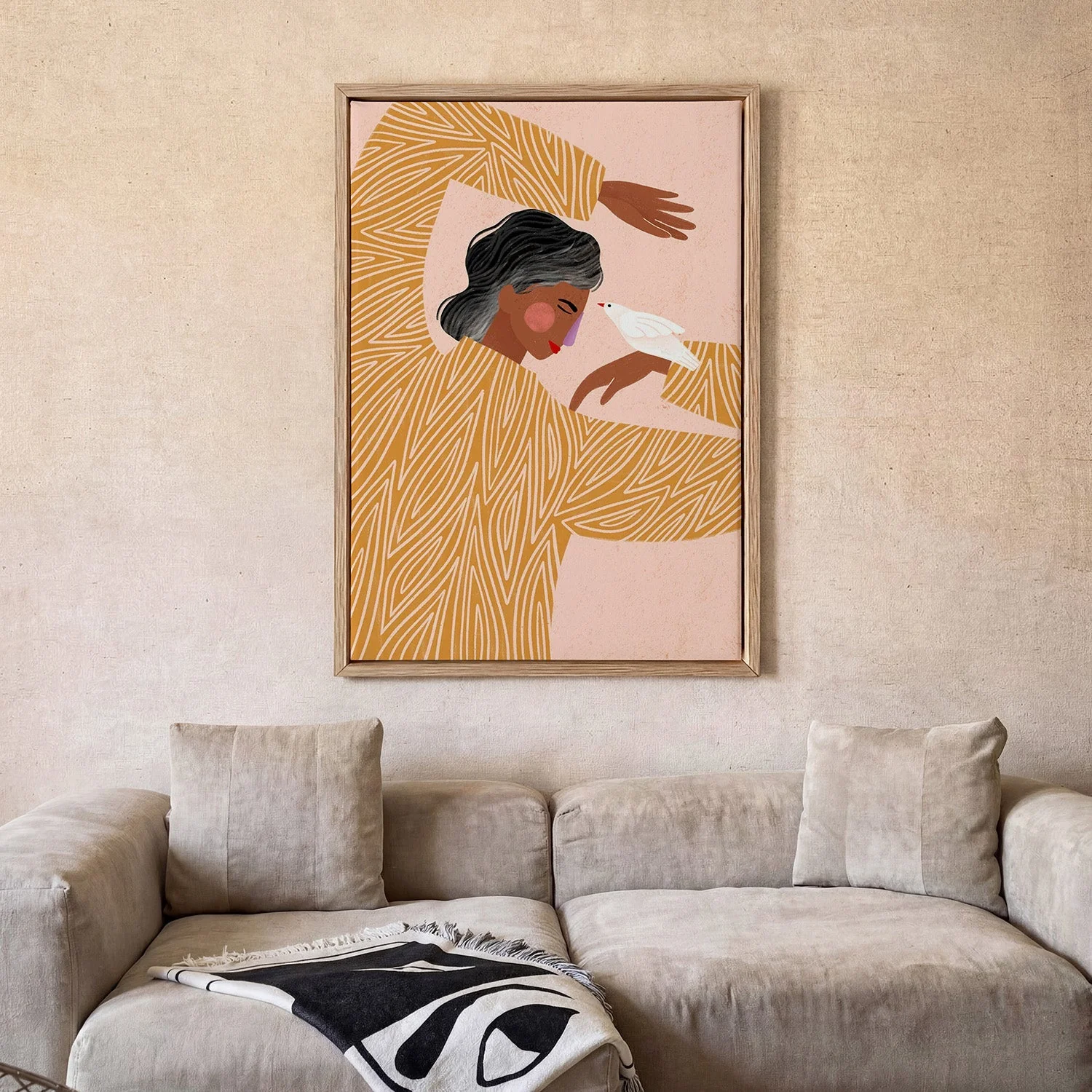 The Woman With a Bird by Bea Müller - Image 2