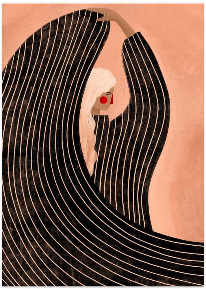 The Woman With the Black Dress by Bea Müller - Image 8