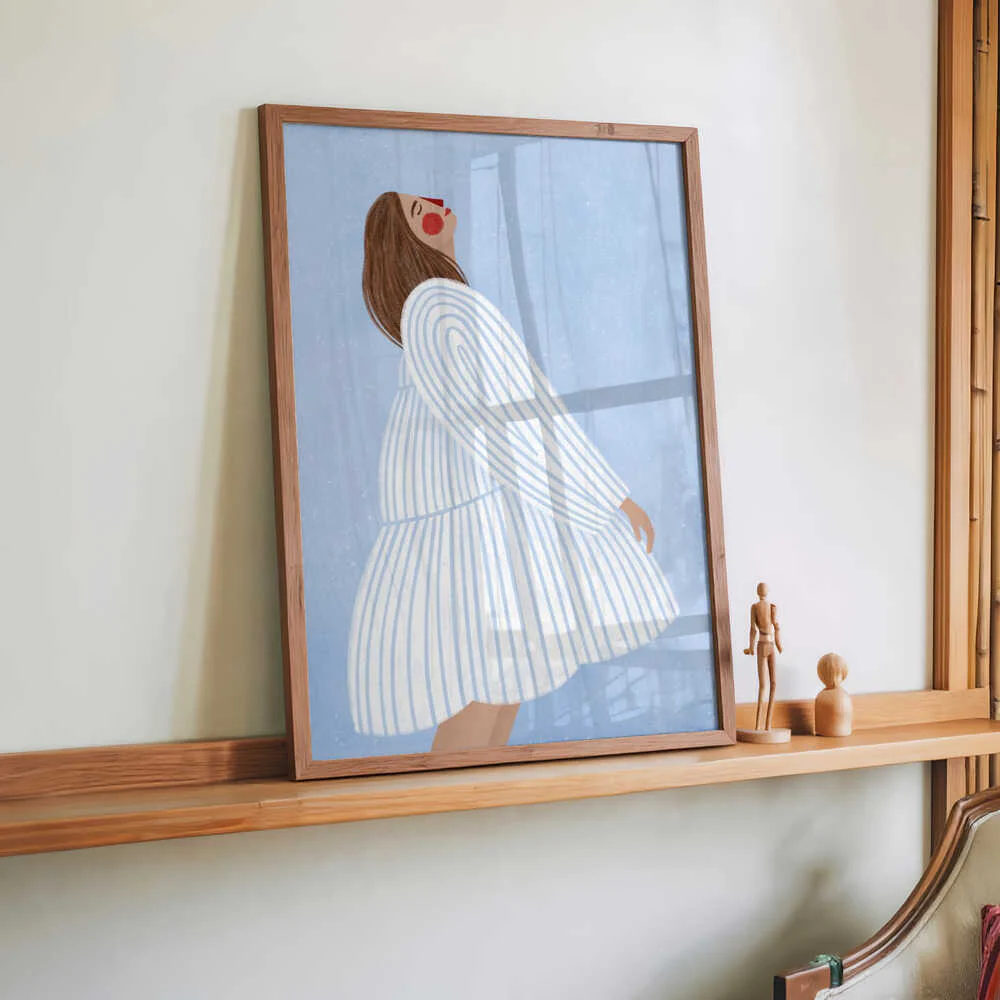 The Woman With the Blue Stripes by Bea Müller - Image 2