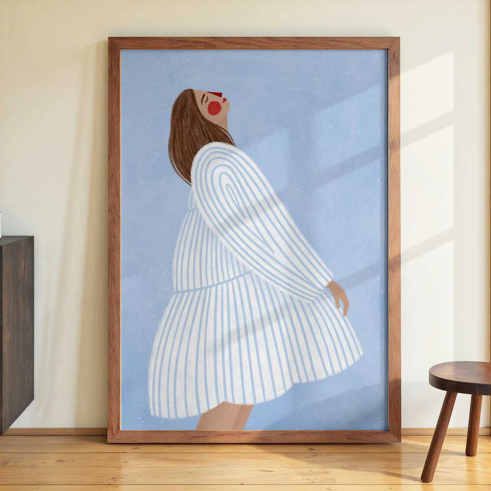 The Woman With the Blue Stripes by Bea Müller - Image 3