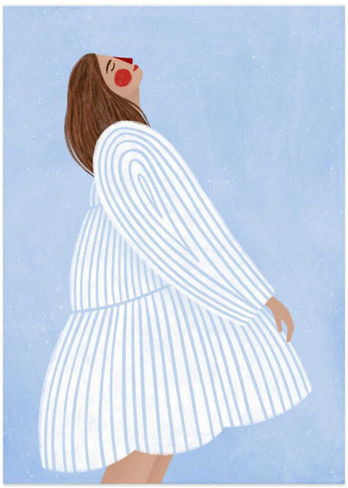 The Woman With the Blue Stripes by Bea Müller - Image 8