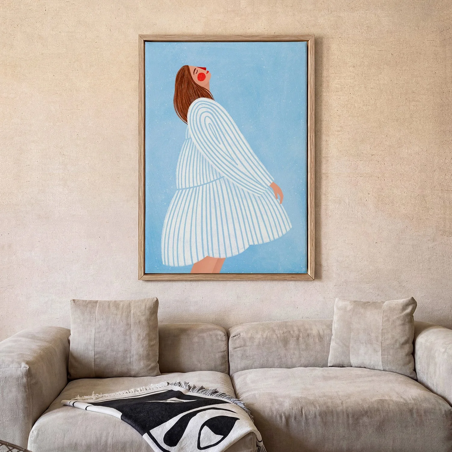 The Woman With the Blue Stripes by Bea Müller - Image 2