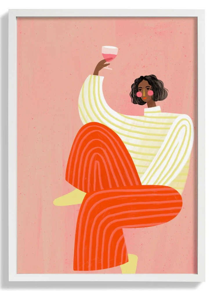 The Woman With The Glass of Wine by Bea Müller - Image 5