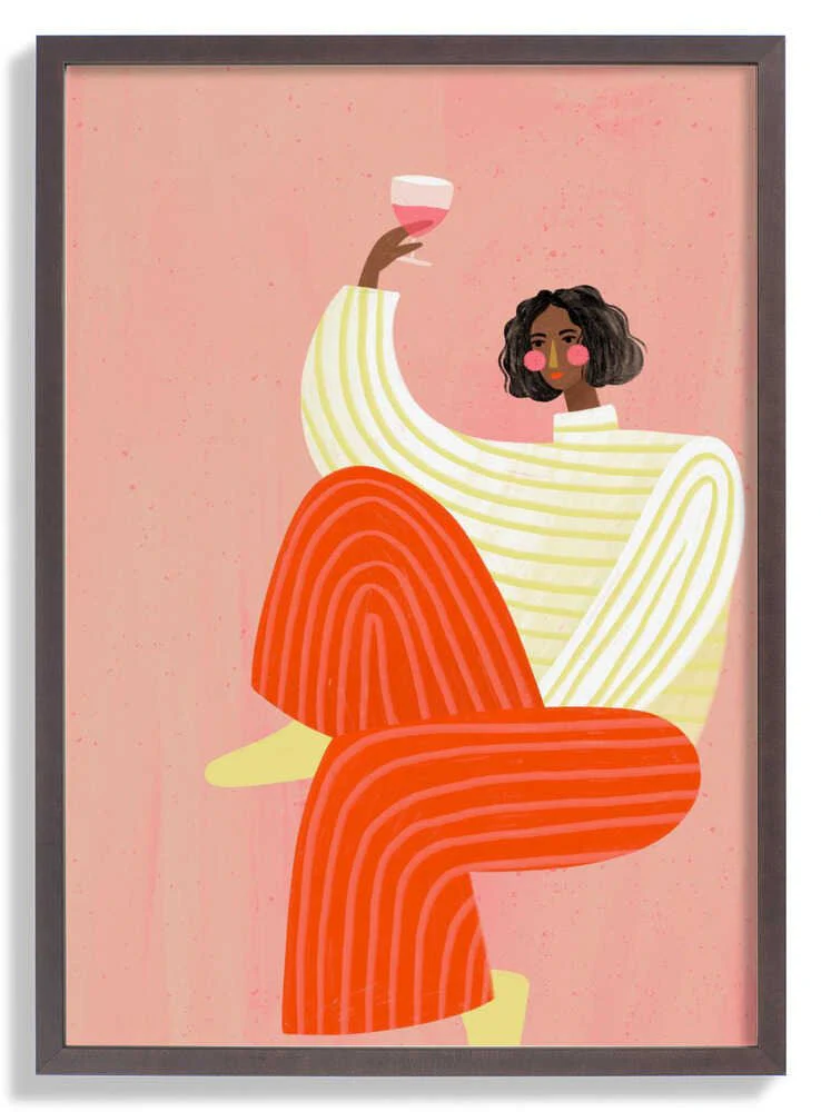 The Woman With The Glass of Wine by Bea Müller - Image 7