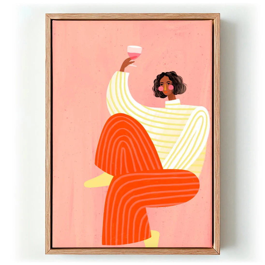 The Woman With The Glass of Wine by Bea Müller