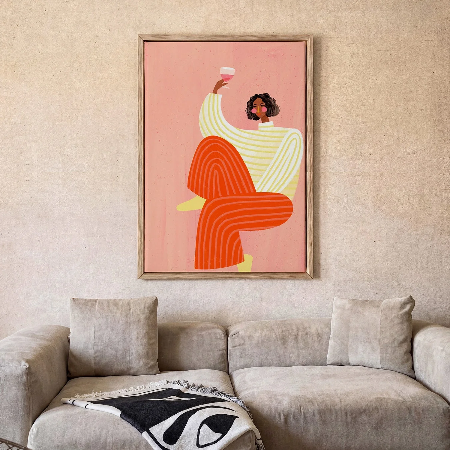 The Woman With The Glass of Wine by Bea Müller - Image 2