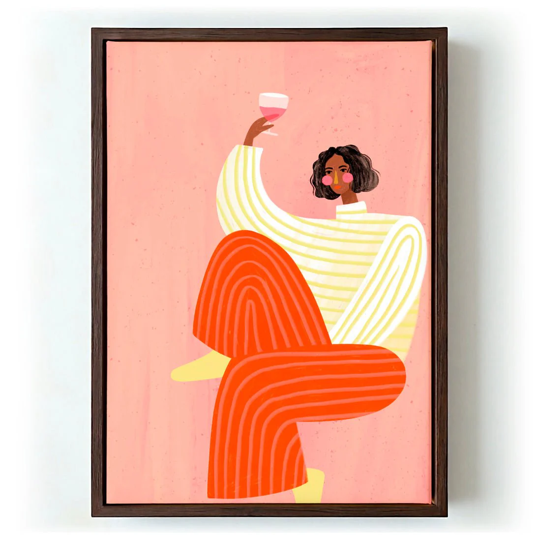 The Woman With The Glass of Wine by Bea Müller - Image 6