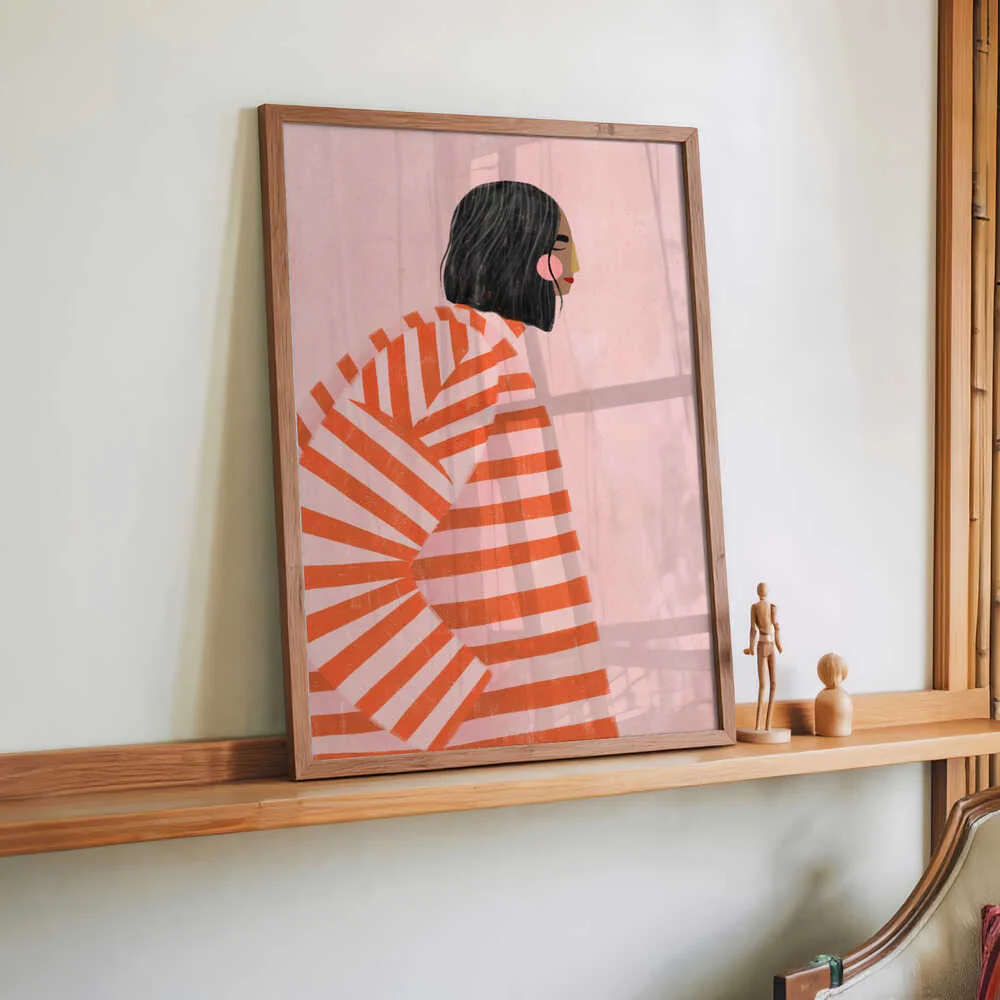The Woman With the Orange Stripes by Bea Müller - Image 2