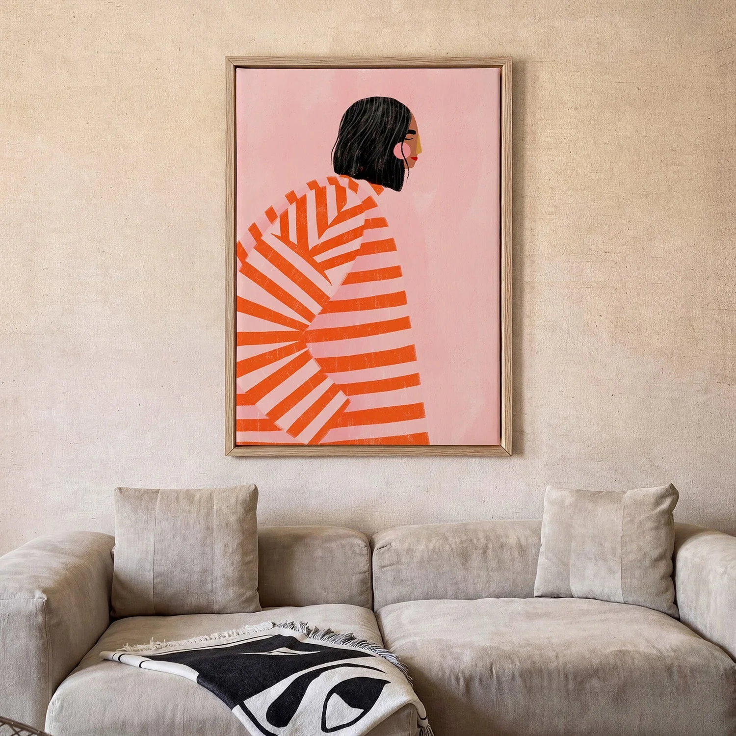 The Woman With the Orange Stripes by Bea Müller - Image 2