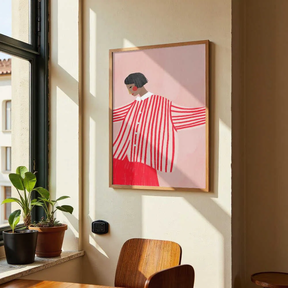 The Woman With the Red Stripes by Bea Müller - Image 4