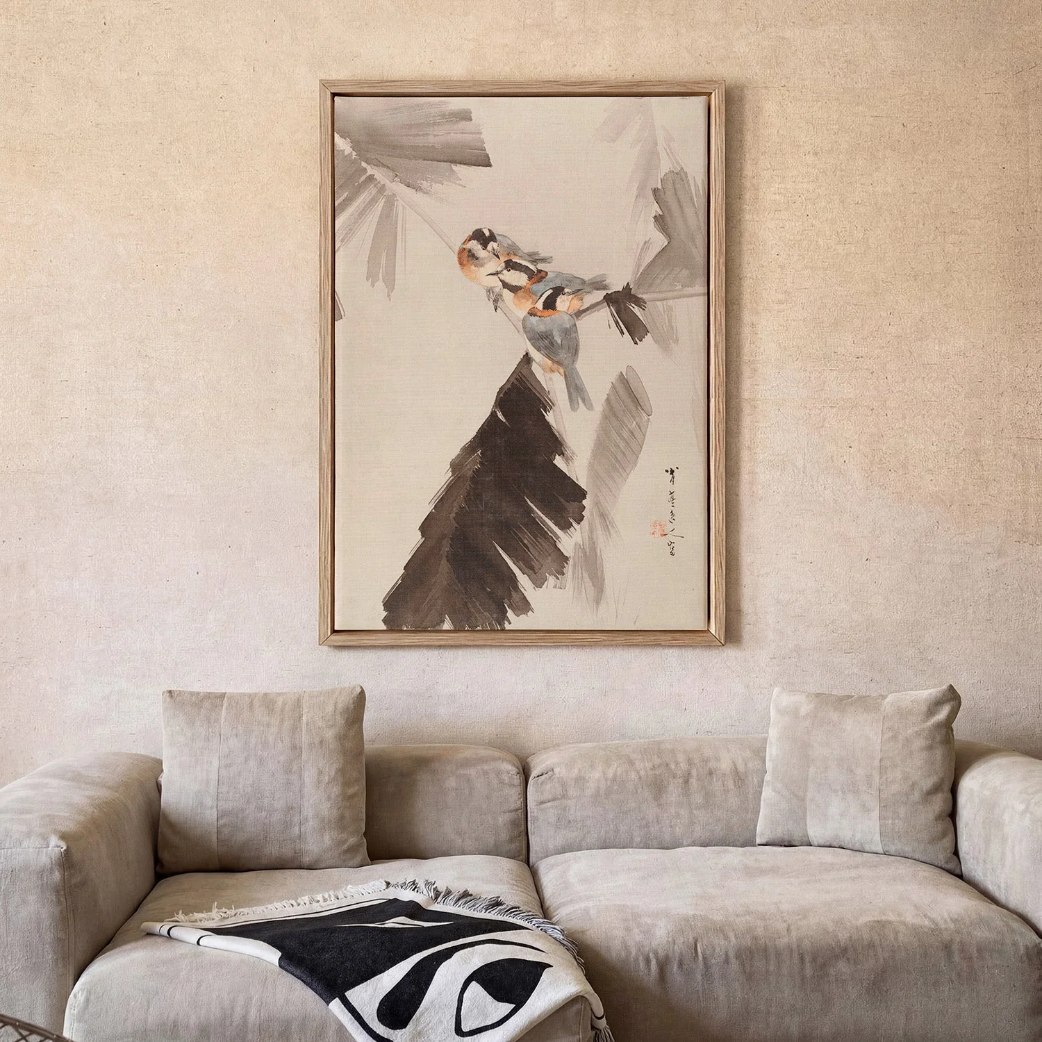 Three Birds on Branch by WATANABE SEITEI - Image 2