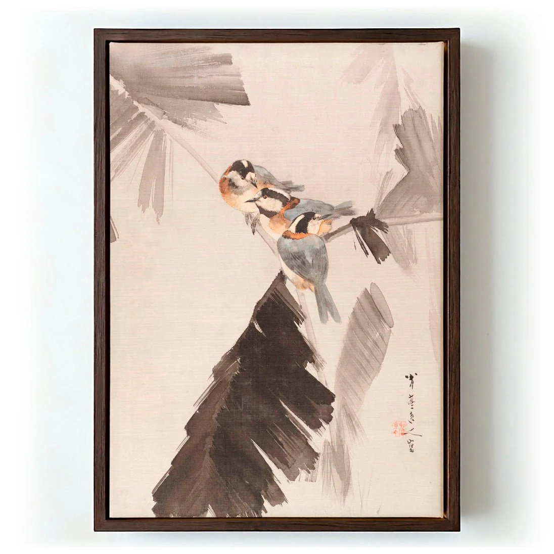 Three Birds on Branch by WATANABE SEITEI - Image 6