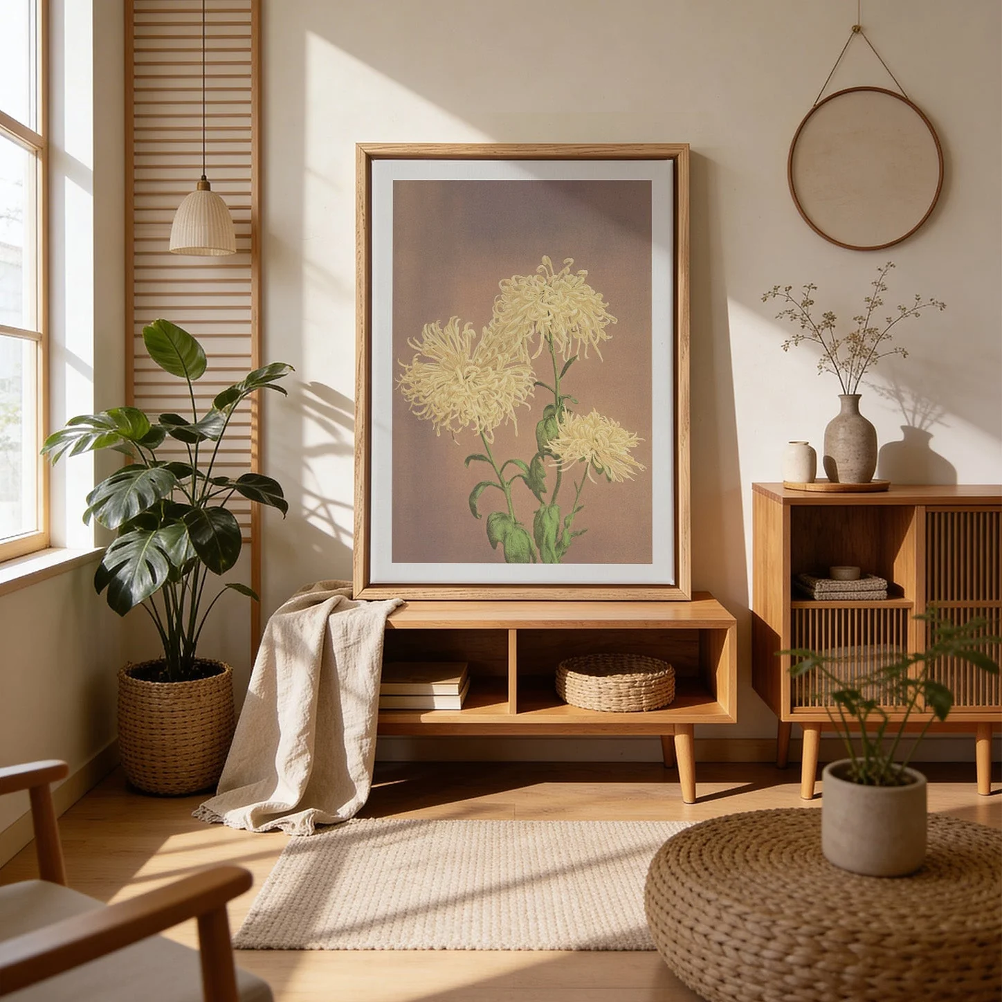 Three Yellow Chrysanthemum by Ogawa Kazumasa - Image 4