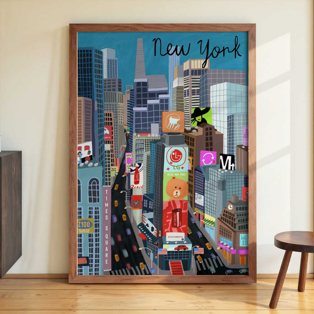 Times Square, New York Illustration by Artist Carla Daly - Image 3